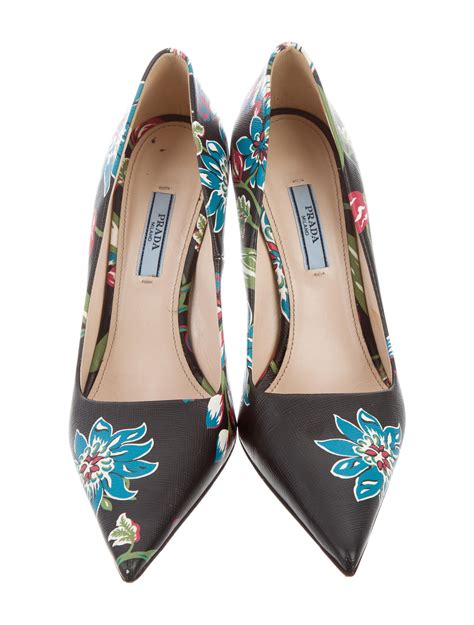 prada flower pumps|prada women pumps.